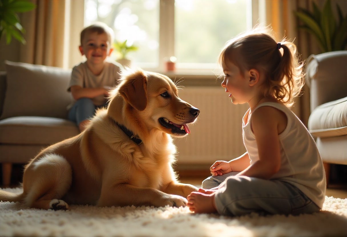 Dog-kids interaction